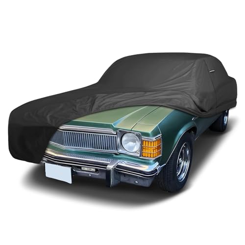Image of iCarCover Premium Custom Car Cover for 1975-1979 Buick Skylark Heavy Duty Waterproof All Weather Rain Snow UV Sun Protector Custom Fit Full Exterior Indoor Outdoor Protection Car Cover (Black)