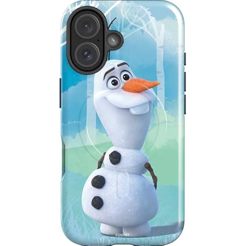 Skinit Impact Phone Case Compatible with iPhone 16 Magsafe - Officially Licensed Disney Frozen II Olaf Design