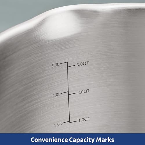 Image of Tramontina Tempo Tri-Ply Base Stainless Steel 5-Quart Dutch Oven Pot with Glass Lid, Induction-Ready, Oven-Safe, Dishwasher-Safe