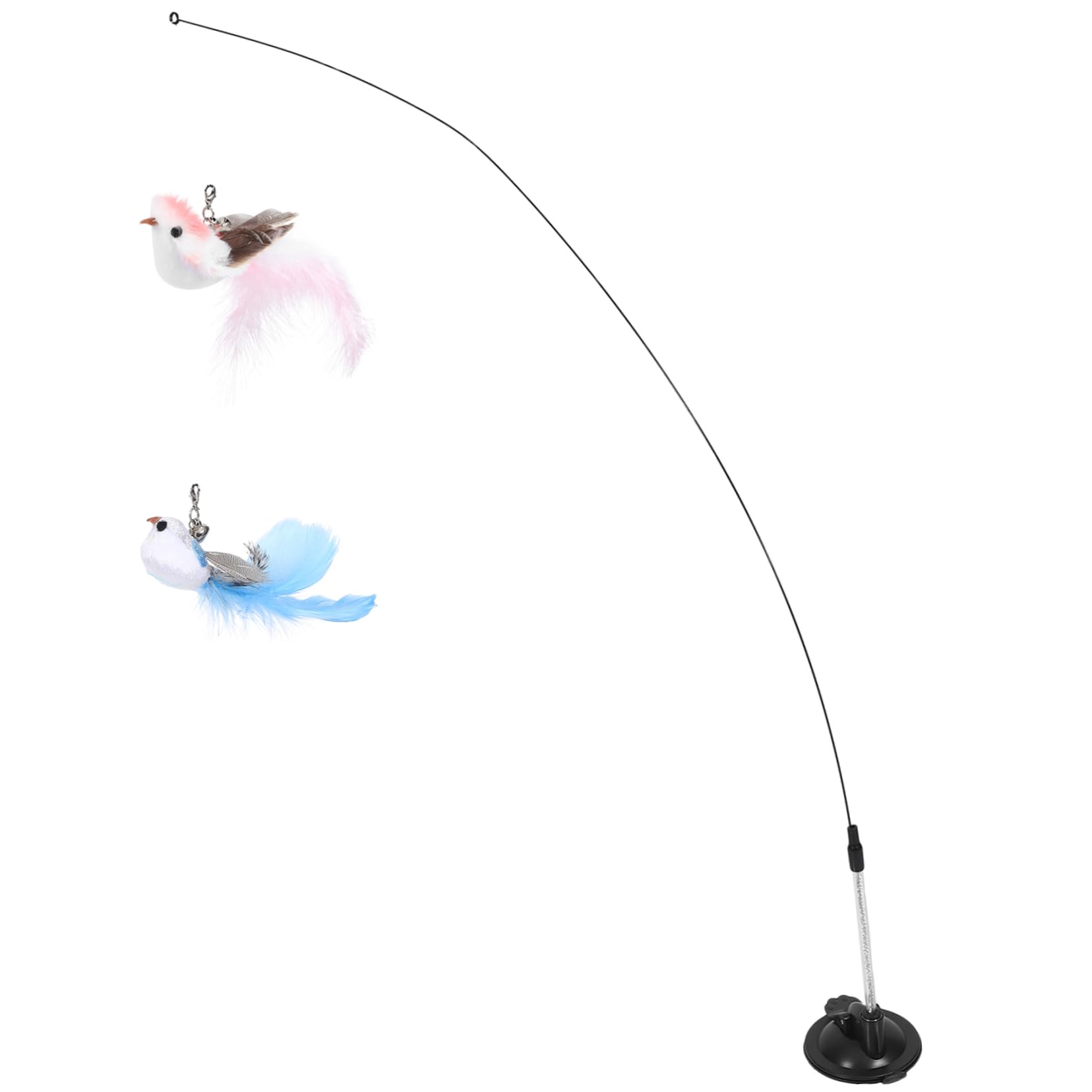 POPETPOP 5 Ensembles Suceur Chat Teaser Interactive Cat Toy Jouets pour Animaux de Compagnie Jouet pour Chat Jouets pour Chats bâtons de taquinerie pour Chaton de Chat Mignon la Plume
