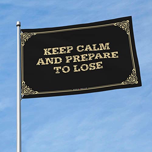Affiches de dortoir universitaire Keep Calm et grand drapeau de campagne pour la maison