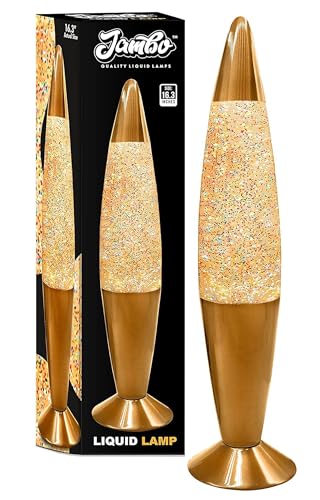 Jambo 16-Inch Rainbow Glitter Lamp I Beautiful Liquid Lamp I Entertaining for Adults and Kids I Perfect Holiday Gift