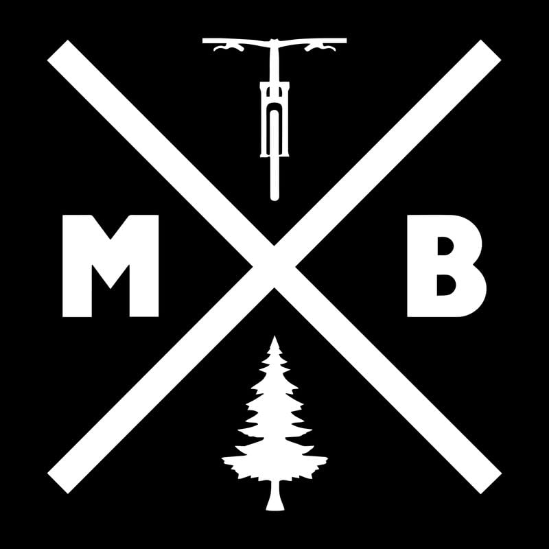 Mountain Bike Adventure Cross Vinyl Decal - 5'...