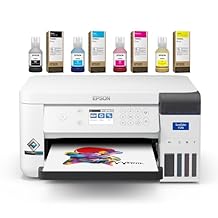 طابعة التسامي Makerflo Epson SureColor F170، تسامي صبغ احترافي للأكواب والقمصان والأكواب وسلاسل المفاتيح، طابعة نفث الحبر المكتبية لنظامي التشغيل Mac وWindows