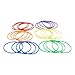 Generic 24 Pcs Multicolor Plastic Ring Toss Game for Kids and Outdoor Toss Rings for Speed and Agility Practice Game