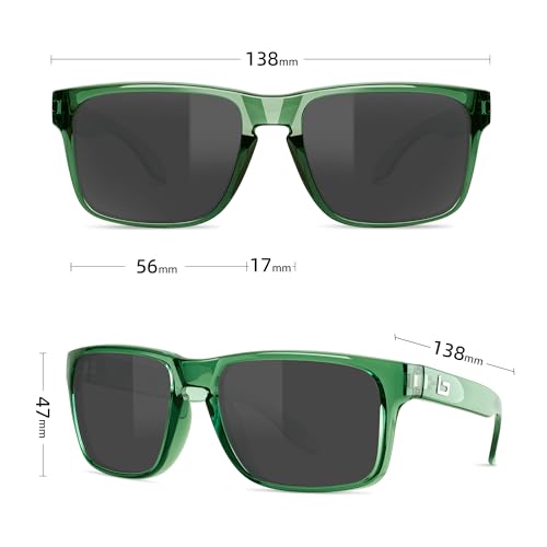 Image of Bnus italy made classic sunglasses corning real glass lens w. polarized option