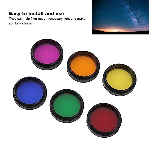Filtre lunaire et étoilé 6 en 1 pour mieux voir les détails des planètes en couleur