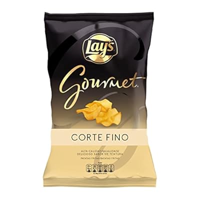 Lay s Gourmet  Patatas fritas de corte fino de  Producto de Aperitivo  bolsa individual  150gr