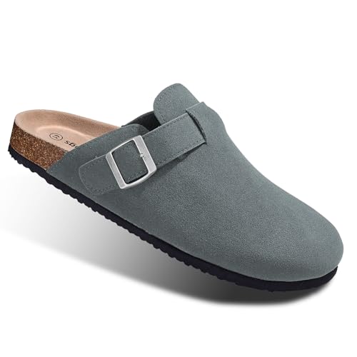 Image of BULLIANT Women Mules Clogs-Memory Foam Cushioned Cork Footbed-Fleece Lined | Unisex | Adjustable Fit | Memory Foam Cushioning | Wet-Resistant PU Shoes for Nurses & Housekeepers