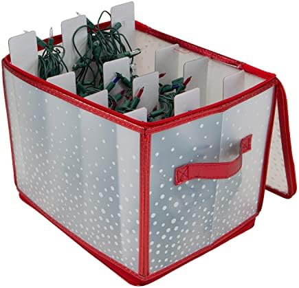 Simplify Holiday Light Organizer Box | Holds 500 Lights | Christm...