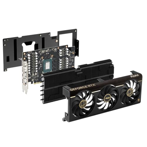 Image of ASUS ProArt GeForce RTX 5080 16GB OC Edition GDDR7 Content Creation Graphics Card (NVIDIA Blackwell, DLSS 4, Gaming, 2.5-Slot, PCIe 5.0, 1x USB-C, 1x HDMI 2.1b, 2x DisplayPort 2.1b, PROART-RTX5080