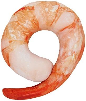 SWAN HOME Creative U-Shape Travel Neck Pillow Plush Soft Toy Doll Food Shrimp Pillows [Energy Class A+++]