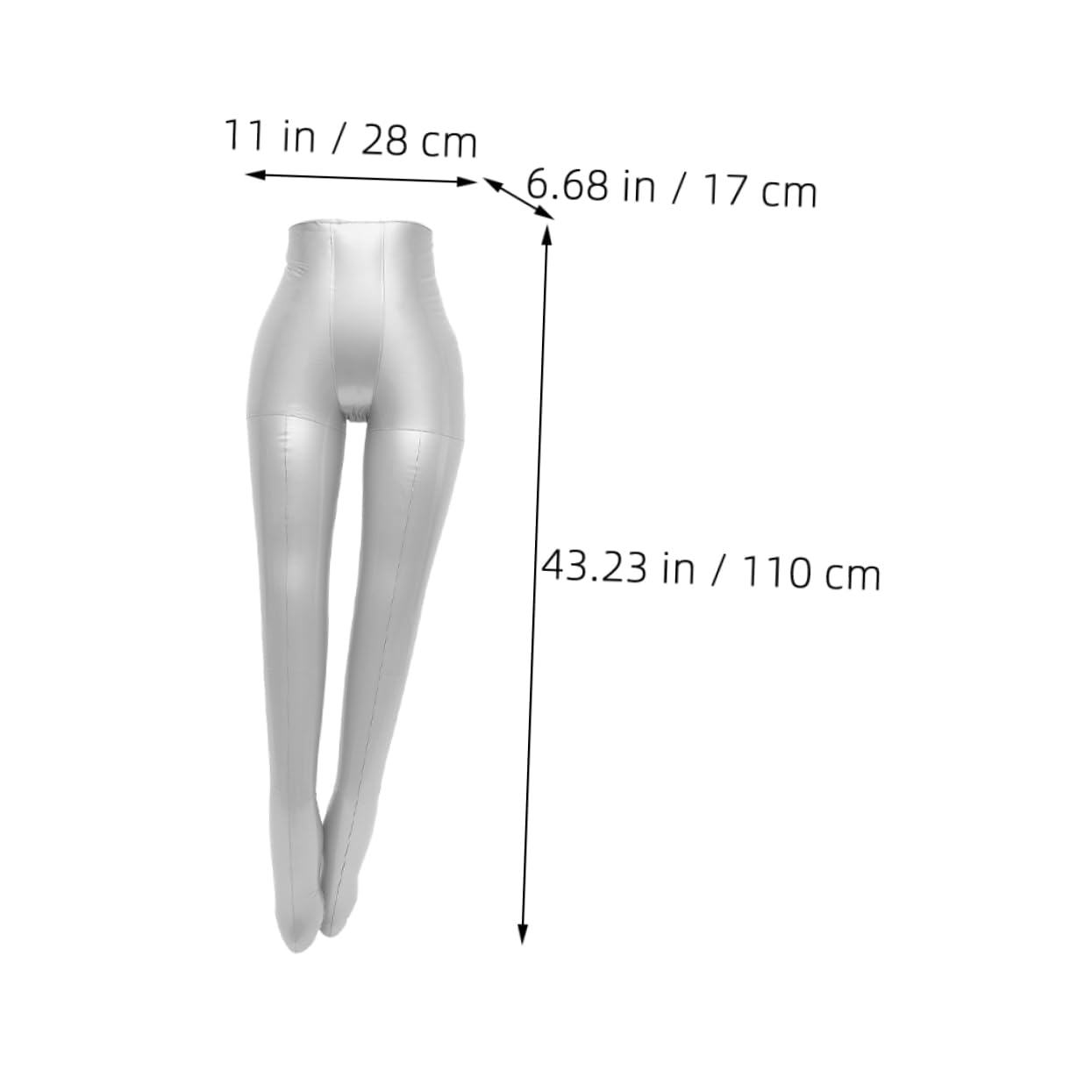 SEWACC PVC Retail Mannequin Full Body Pants Display Model Mannequin Lower Body for Shop