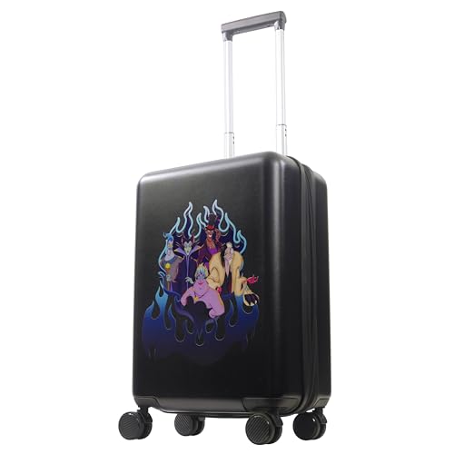 Valise Disney FUL Villains rigide noire 57 cm bagage cabine roues pivotantes