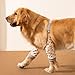 Powerruif 2 Stück Recovery Sleeve Hund, Ellenbogenbandage Hund Liegeschwielen Hund Euioovm Pet Knee Pads für Mittelgroße und Große Hunde Verhindert Das Lecken Von Wunden (Gelb Grau XXL)