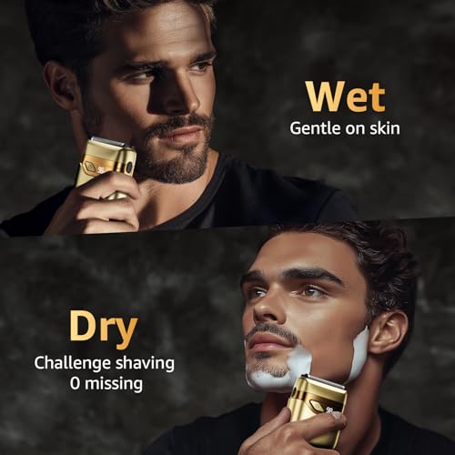 Mbzoey Electric Foil Shavers for Men IPX7 Waterproof Light Gold - image 7