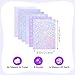 36 Sheets Holographic Laminate Sheets Transparent Holographic Sticker Paper Self Adhesive Laminating Sheets Clear Vinyl Waterproof Overlay for Sticker Pape, 8.5x11 inch 6 Patterns