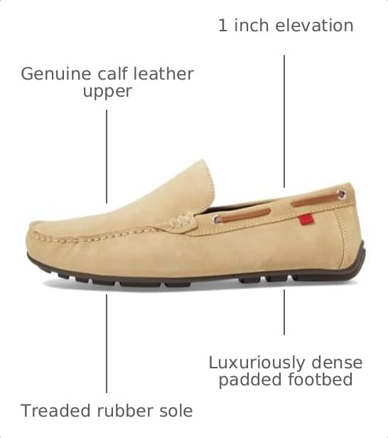 Image of Men's Genuine Leather Casual Slip On Venetian Loafers