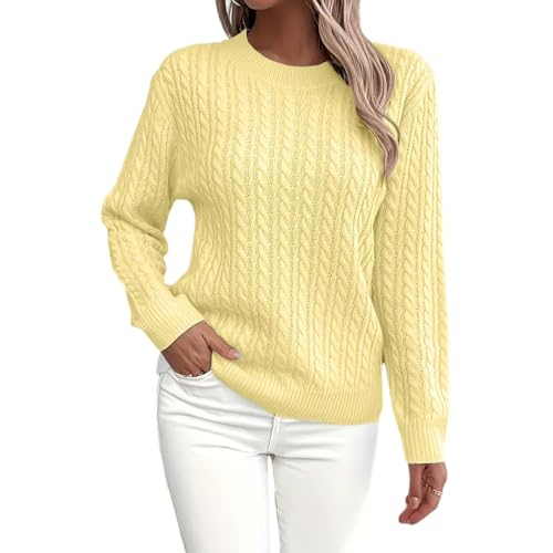 OKDNAJDD Winter Sweaters for Women Ladies Cable...