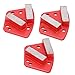 Trapezoid Diamond Grinding Shoes, 3Pcs Concrete Cutting 6‑Hole Straight Teeth Red 30# for Industry High Grinding Efficiency with Long Life, Low Noise