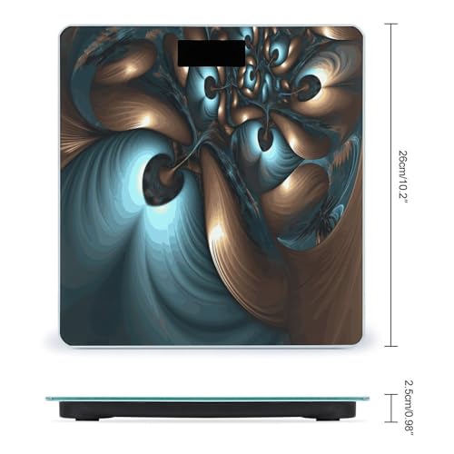 Báscula digital de baño con pantalla LED y vidrio templado miniatura 2