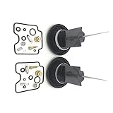 Real: Gummi, Metall DENGZH Vergaser-Reparatur- / Rebuild-Kit ersetzt 2 Set Plunger-Membranteile von Motorrad-Vergaser-Reparatur-Kit für Bandit 1200 GSF1200 GSF1200S GSF