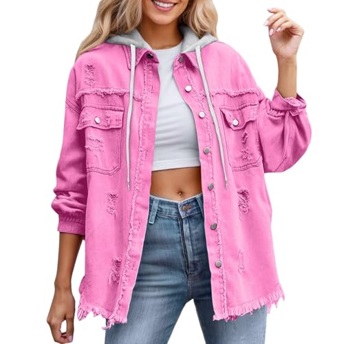 Veste en jean délavé oversize idéale pour vos sorties décontractées en ville