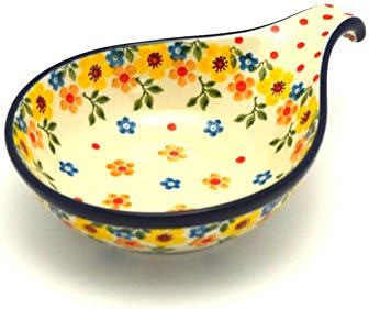 Polish Pottery Spoon/Ladle Rest - Buttercup