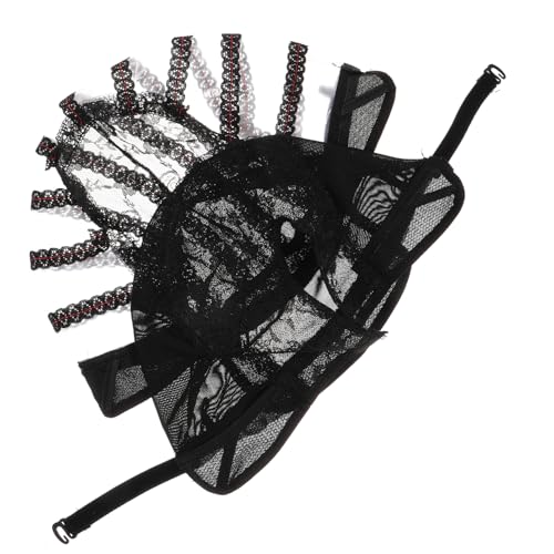 FRCOLOR 2pcs Shaped Stretchy Lace Wig Caps Lightweight Breathable Hairdressing Net Covers for Women Soft for Comfortable Wear for Wig Installation
