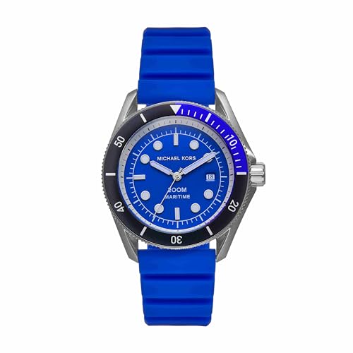 Image of Michael Kors Analog Blue Dial Men's Metal Band Watch-MK9156