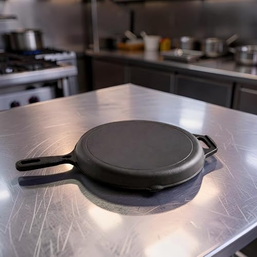 Preseasoned Cast Iron Fry Pan/Skillet with Long Handle, 25Cm/10Inch, 2 LTR, 2.7 Kg, Induction Compatible, Naturally Nonstick Fish Fry Pan, 100%... - Image 6