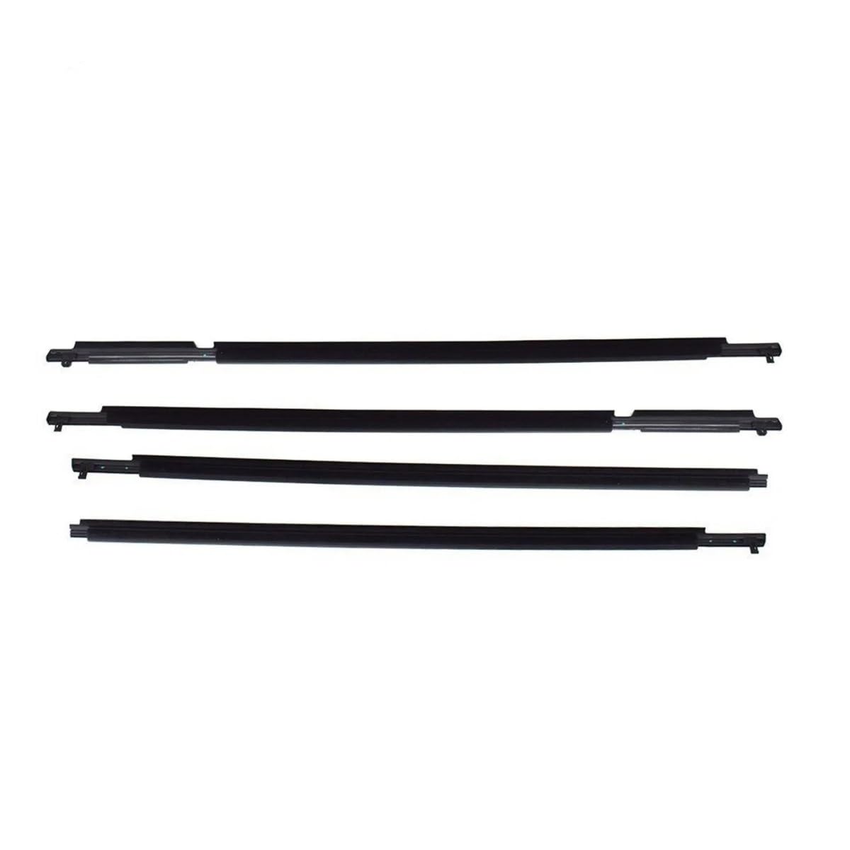 Sealing Strip 4Pcs Car Window Weatherstrip Black for Toyota for RAV4 2009-2012 75720-0R020 75710-0R020 75740-0R020 75730-0R020