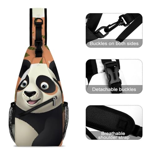 Morrales Sanfandingo Panda Sling para hombre y mujer miniatura 3