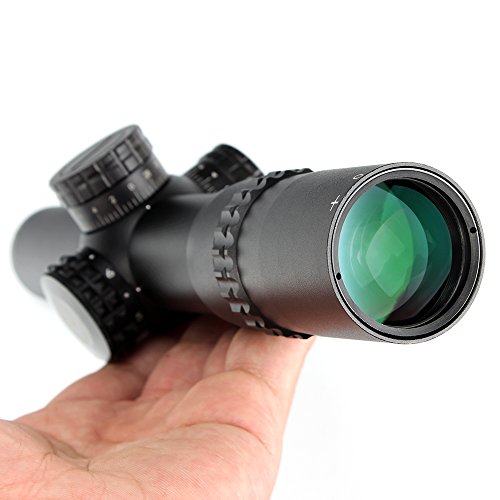 ohhunt 4.5x24E Compact Rifle Scope 1/2 Half Mil Dot Reticle Second Focal Plane Include 20mm Picatinny Mount