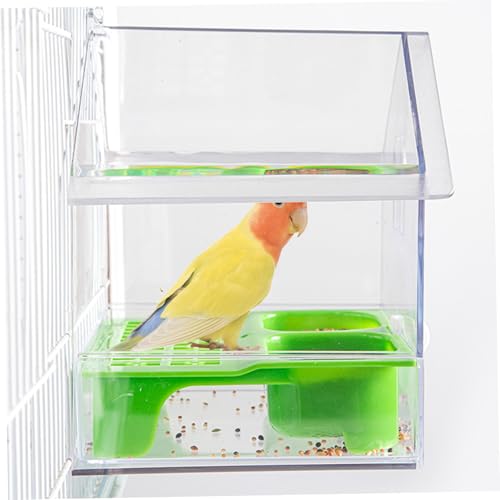 Mangeoire pour perroquets verte à suspendre dans la cage - 6