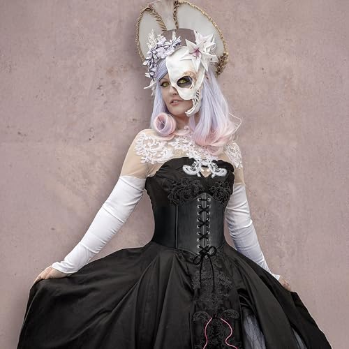 Black Corset Belt for Women Elastic Waist Belt for Dresses Lace up Tied