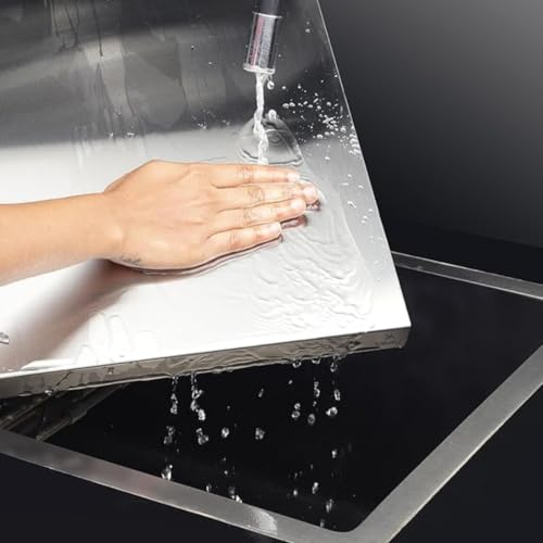 Image of Premium Stainless Steel Chopping Board | Steel Kitchen Counter top for Cutting, Vegetable Chopper, for Meat & Veggies Items, Chopping Board Steel pad (60 x 47 CM)