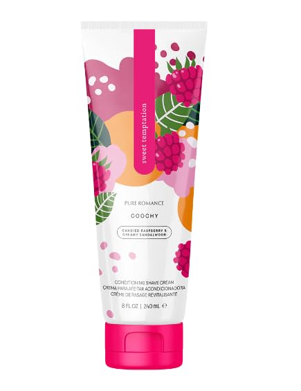 Pure Romance Coochy Cream, Conditioning Scented Shave Cream, Shaving Cream for Women to Experience their Smoothest Bikini Area, Legs, and Underarms, Love Story