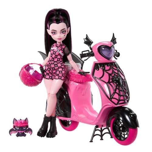 Draculaura y su Scooter Monster hig