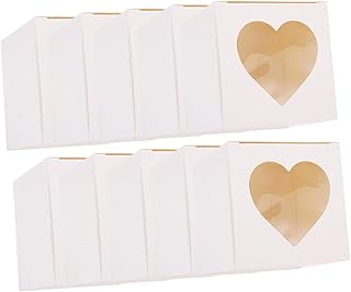 Cabilock 20pcs Boxes Baking Cake Box Cookies Boxes Mini Cake Boxes Muffin Containers Cookie Wrapping Boxes Small Cake Carrier Donut Boxes with Window Muffins Baking Box Paper Biscuit White