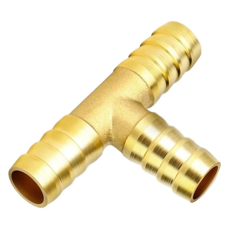Mosiężne złączki rurowe, 2 szt. mosiężnych trójników z 6 zacisków(8mm)