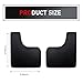 Qurbuns 2 PCS Car Mud Flaps, Flexible Splash & Scratch-Resistant Mudguard, Anti-Collision Front and Rear Splash Guard, Universal for Cars SUVs Trucks (Black)
