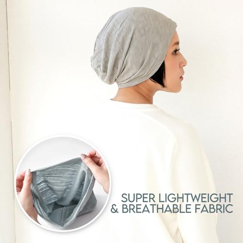 CHARM Cotton Summer Beanie for Men & Women - Slouchy Lightweight Chemo Headwear for Women, Hipster Fashion Slouchy Hat