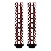 FekiLoot Baseball Softball Laces Compression Socks Cozy Soft Support Socks Fashion Breathable Knee High Tube Socks for Adult