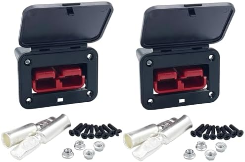 JooFn 50A Flush Mount Panel For Anderson SB50 Connectors – Recessed Socket Plate For RVs, Boats & More