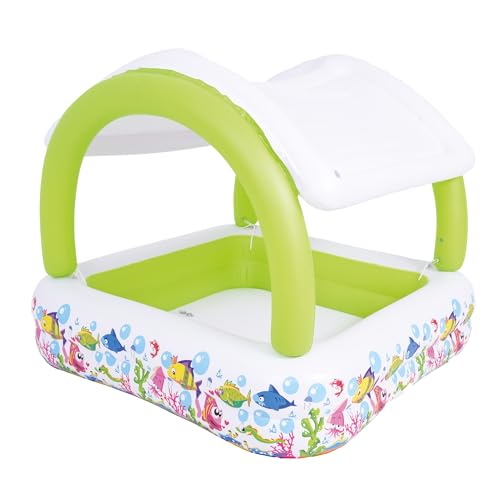 Splosh Inflatable Paddling Pool With Sun Shade Canopy for Kids and Toddlers
