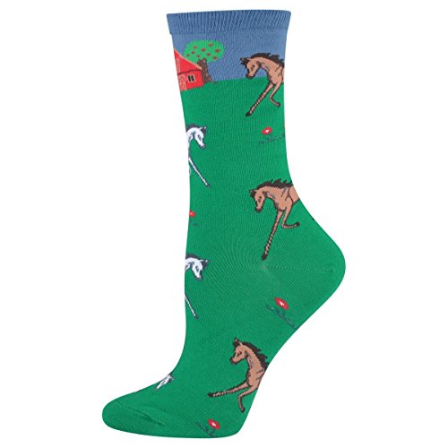 Socksmith Women's Socks Horses Pature Crew 1pair,womens sock 9-11