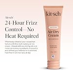 Kitsch Smoothing Air Dry Cream for Hair – Frizz Control Hair Care Product with Castor Oil & Coconut Oil – Weightless Styling Cream - Enhances Natural Texture Appearance | Ideal Gifts for Women – 5 oz - Image 2