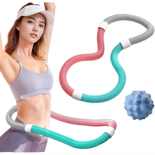 フラフープ ダイエット ベリー フィットネス ウェイト付き フィットネスフープ ソフト スプリングフープ折りたたみ式 省スペース ポータブル コンパクト フラ サークル ストライン訓練 静音設計 有酸素運動 脂肪燃焼 筋トレ シェイプアップ リング 多機能
