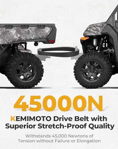 KEMIMOTO 0JWA-055000-10000 CVT Belt Drive Clutch Belt Compatible with Cforce/Uforce/Zforce 5-Layer Compatible with Cforce 1000/800, Uforce 1000, Zforce 1000/950/800 Trail - Image 5